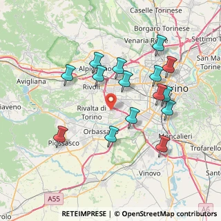 Mappa INTERPORTO SITO 3 STRADA, 10141 Rivoli TO, Italia (7.35)