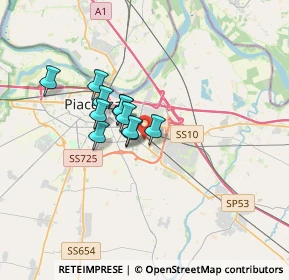 Mappa Strada Anselma, 29122 Piacenza PC, Italia (2.25909)