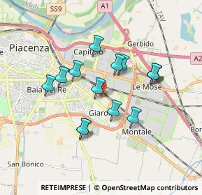 Mappa Strada Anselma, 29122 Piacenza PC, Italia (1.51786)