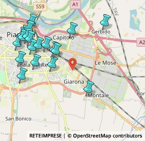 Mappa Strada Anselma, 29122 Piacenza PC, Italia (2.4375)