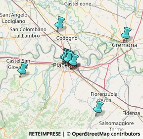Mappa Strada Anselma, 29122 Piacenza PC, Italia (9.69727)