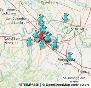 Mappa Strada Anselma, 29122 Piacenza PC, Italia (8.44286)