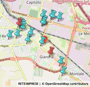 Mappa Strada Anselma, 29122 Piacenza PC, Italia (1.042)