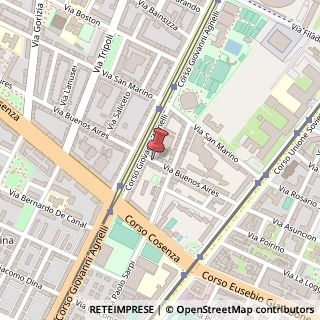 Mappa Via Buenos Aires, 37, 10134 Torino, Torino (Piemonte)