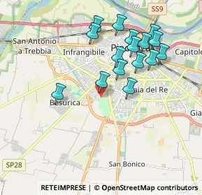 Mappa Via Fratelli Rosselli, 29122 Piacenza PC, Italia (1.85625)