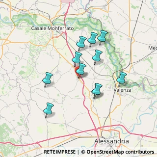 Mappa Piazza Guglielmo Marconi, 15040 Mirabello Monferrato AL, Italia (6.21364)