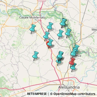 Mappa Piazza Guglielmo Marconi, 15040 Mirabello Monferrato AL, Italia (7.09444)