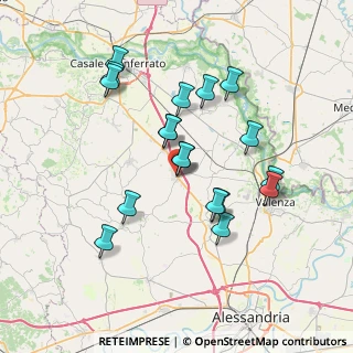 Mappa Piazza Guglielmo Marconi, 15040 Mirabello Monferrato AL, Italia (6.79)