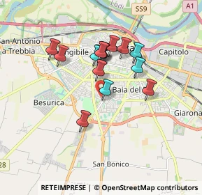 Mappa Via Giulio Arata, 29122 Piacenza PC, Italia (1.445)