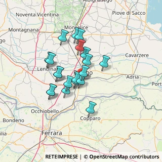 Mappa Via Combattenti Alleati d' Europa, 45100 Rovigo RO, Italia (10.655)