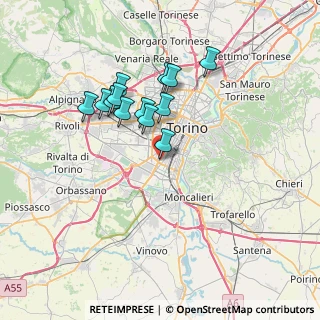 Mappa Via Paolo Sarpi, 10134 Torino TO, Italia (6.14538)
