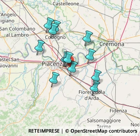 Mappa Strada di Cortemaggiore, 29122 Roncaglia PC, Italia (10.63462)