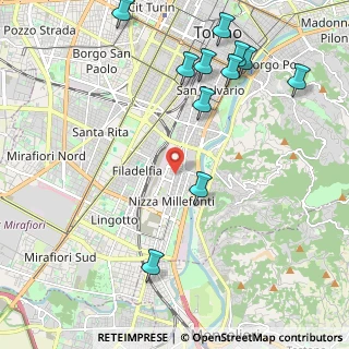 Mappa Via Peveragno, 10126 Torino TO, Italia (2.58364)