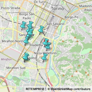 Mappa Via Peveragno, 10126 Torino TO, Italia (1.755)