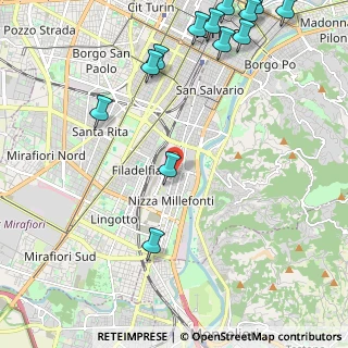 Mappa Via Peveragno, 10126 Torino TO, Italia (3.00846)