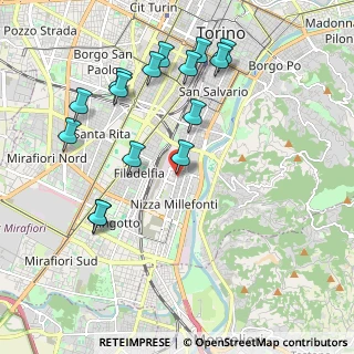 Mappa Via Peveragno, 10126 Torino TO, Italia (2.168)