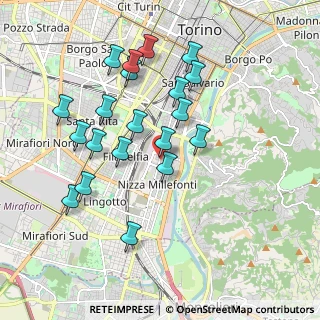 Mappa Via Peveragno, 10126 Torino TO, Italia (1.863)