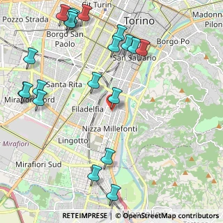 Mappa Via Peveragno, 10126 Torino TO, Italia (2.7815)