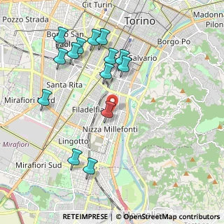 Mappa Via Peveragno, 10126 Torino TO, Italia (2.15214)