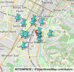 Mappa Via Peveragno, 10126 Torino TO, Italia (1.30917)