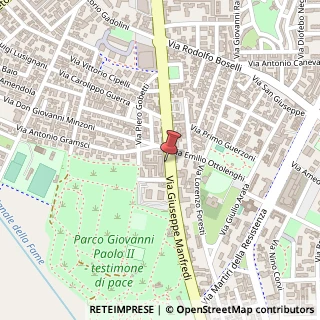 Mappa Via Giuseppe Manfredi, 79, 29122 Piacenza, Piacenza (Emilia Romagna)