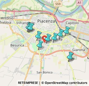 Mappa Via Antonio Zanetti, 29122 Piacenza PC, Italia (1.46727)