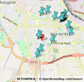 Mappa Via Antonio Zanetti, 29122 Piacenza PC, Italia (1.046)