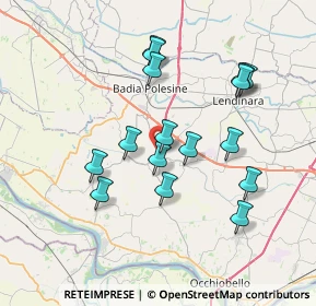 Mappa Via Giovanni Falcone, 45020 Canda RO, Italia (6.8425)