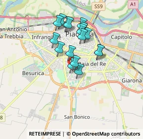 Mappa Via Giulio Arata, 29122 Piacenza PC, Italia (1.41118)