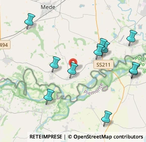 Mappa Via Maestra, 27030 Gambarana PV, Italia (4.53545)