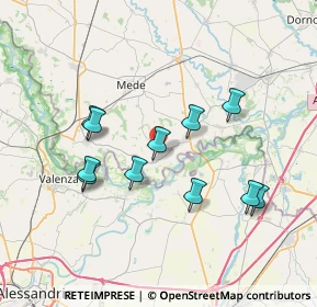 Mappa Via Maestra, 27030 Gambarana PV, Italia (6.85091)