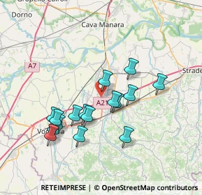Mappa Via Roma, 27053 Verretto PV, Italia (6.75375)