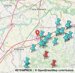 Mappa Via Roma, 27053 Verretto PV, Italia (9.1685)