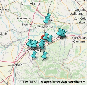 Mappa Via Roma, 27053 Verretto PV, Italia (9.9925)