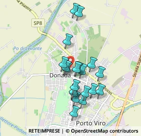 Mappa Via F. Corridoni, 45014 Porto Viro RO, Italia (0.7915)