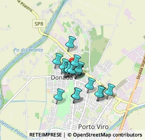 Mappa Via F. Corridoni, 45014 Porto Viro RO, Italia (0.539)