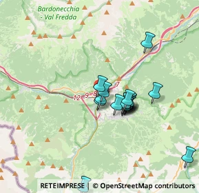 Mappa Via San Lorenzo, 10056 Oulx TO, Italia (3.811)