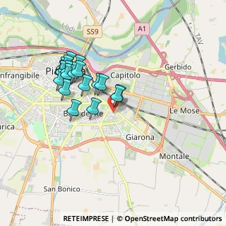 Mappa Via Daria Menicanti, 29122 Piacenza PC, Italia (1.744)