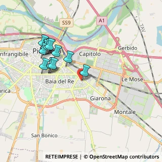 Mappa Via Daria Menicanti, 29122 Piacenza PC, Italia (1.91154)