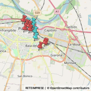 Mappa Via Daria Menicanti, 29122 Piacenza PC, Italia (1.86083)