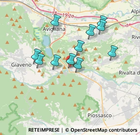 Mappa Via Colla, 10090 Trana TO, Italia (3.20545)