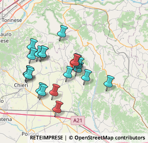 Mappa SP17, 14022 Castelnuovo Don Bosco AT, Italia (6.7265)