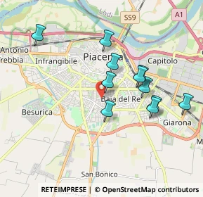 Mappa Via Filippo Grandi, 29122 Piacenza PC, Italia (1.70182)