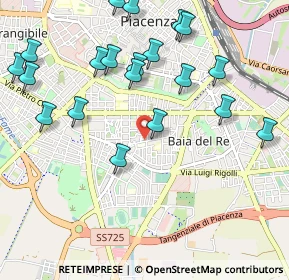 Mappa Via Filippo Grandi, 29122 Piacenza PC, Italia (1.1865)