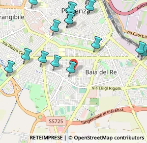 Mappa Via Filippo Grandi, 29122 Piacenza PC, Italia (1.38789)