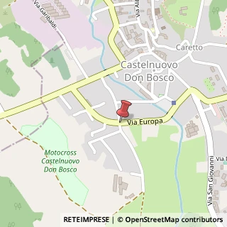 Mappa Viale Europa,  20, 14022 Castelnuovo Don Bosco, Asti (Piemonte)