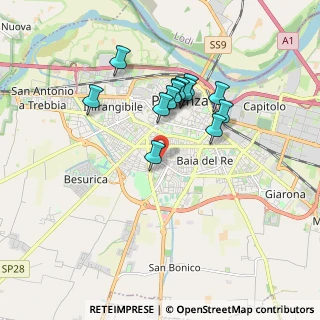 Mappa Via Antonio Caneva, 29122 Piacenza PC, Italia (1.51231)