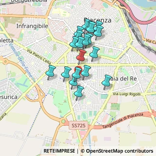 Mappa Via Antonio Caneva, 29122 Piacenza PC, Italia (0.7655)