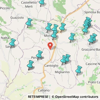 Mappa Strada Camerano Bosco, 14036 Moncalvo AT, Italia (2.5785)