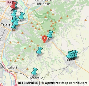 Mappa Strada Pietra del Gallo, 10025 Pino Torinese TO, Italia (5.76813)